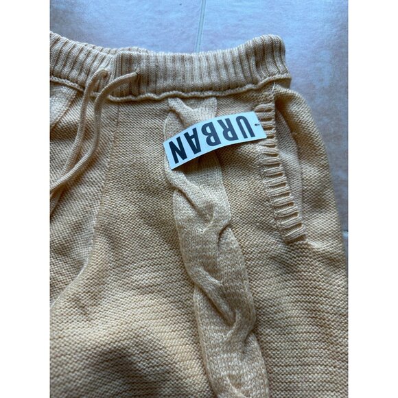 Urban  Out From  Under warm Cable Knit Joggers Yellow Women Size S‎ P - Picture 3 of 8